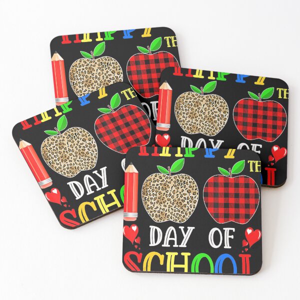 Item preview, Happy 100th Day Of School Leopard Red plaid Teacher Kids designed and sold by AaronWeedo.