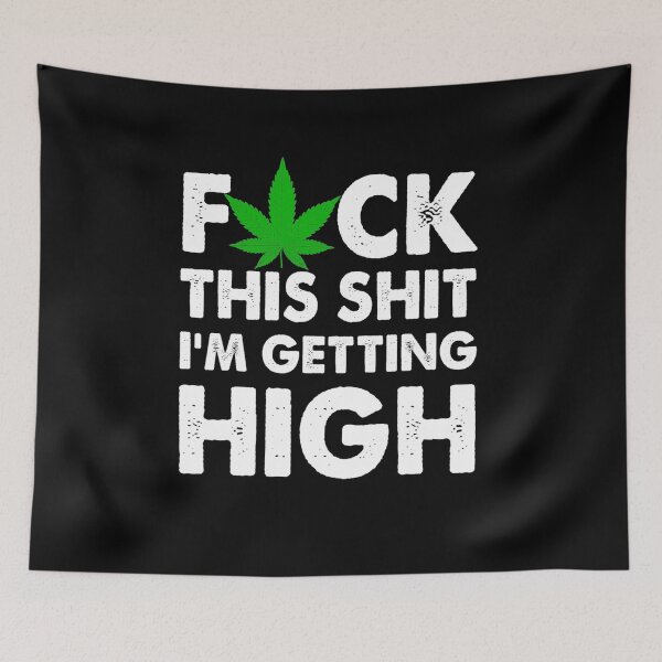 Item preview, I'm Getting High Funny Marijuana Cannabis Weed Pot Stoners T-Shirt designed and sold by AmylahP.