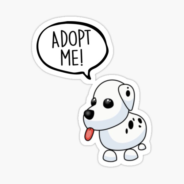 Adopt Me Dog with Bone Sticker - Sticker Mania