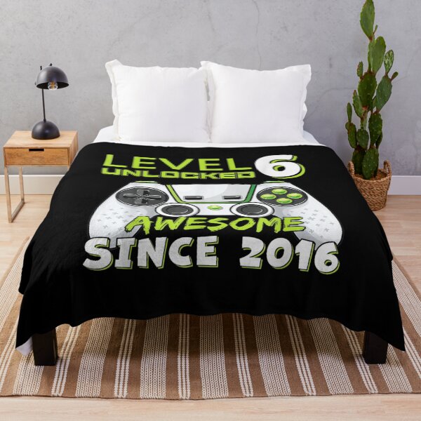 Item preview, Kids Six 6yr 6th BDay Son Boy Funny Gamer Level 6 Unlocked designed and sold by Meledinamayaleo.