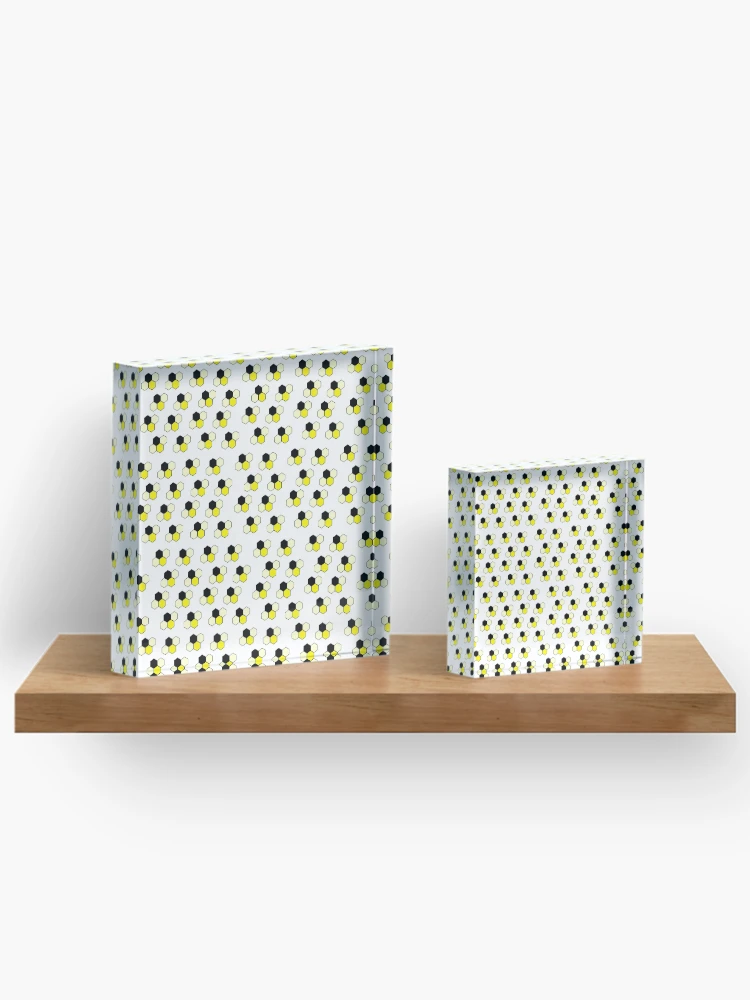 Thumbnail 3 of 5, Acrylic Block, Geometric Bees designed and sold by PyroPython.