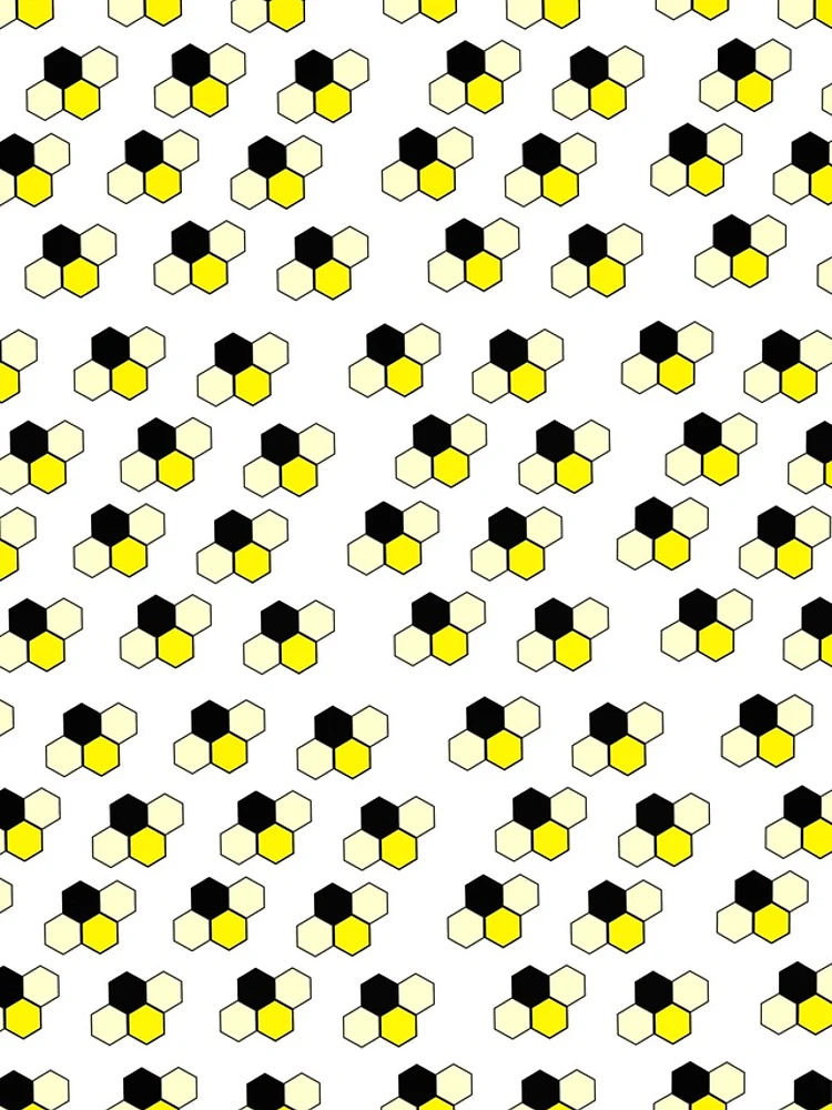 Thumbnail 4 of 4, iPhone Case, Geometric Bees designed and sold by PyroPython.