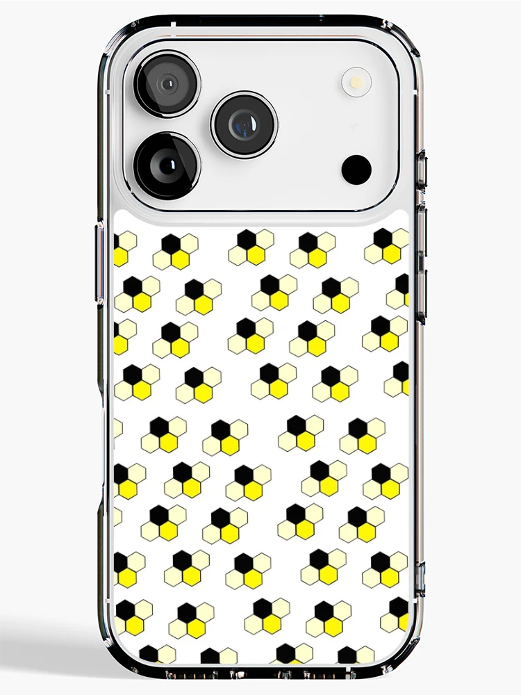 Thumbnail 1 of 5, iPhone Case, Geometric Bees designed and sold by PyroPython.