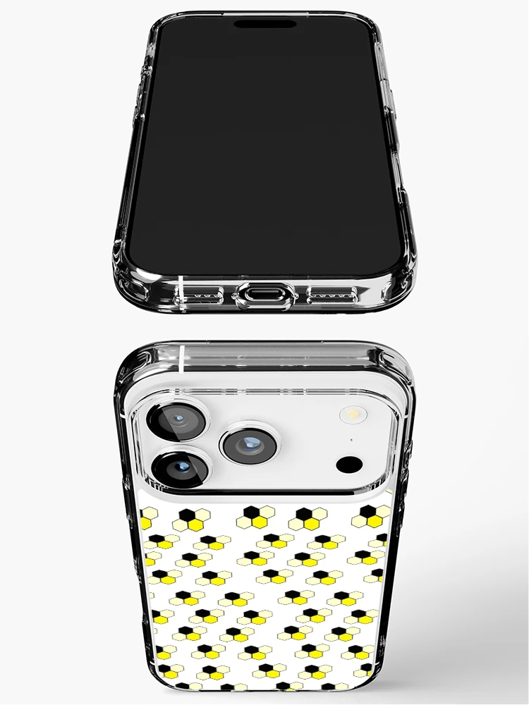 Thumbnail 3 of 5, iPhone Case, Geometric Bees designed and sold by PyroPython.