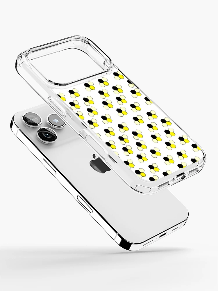 Thumbnail 2 of 5, iPhone Case, Geometric Bees designed and sold by PyroPython.