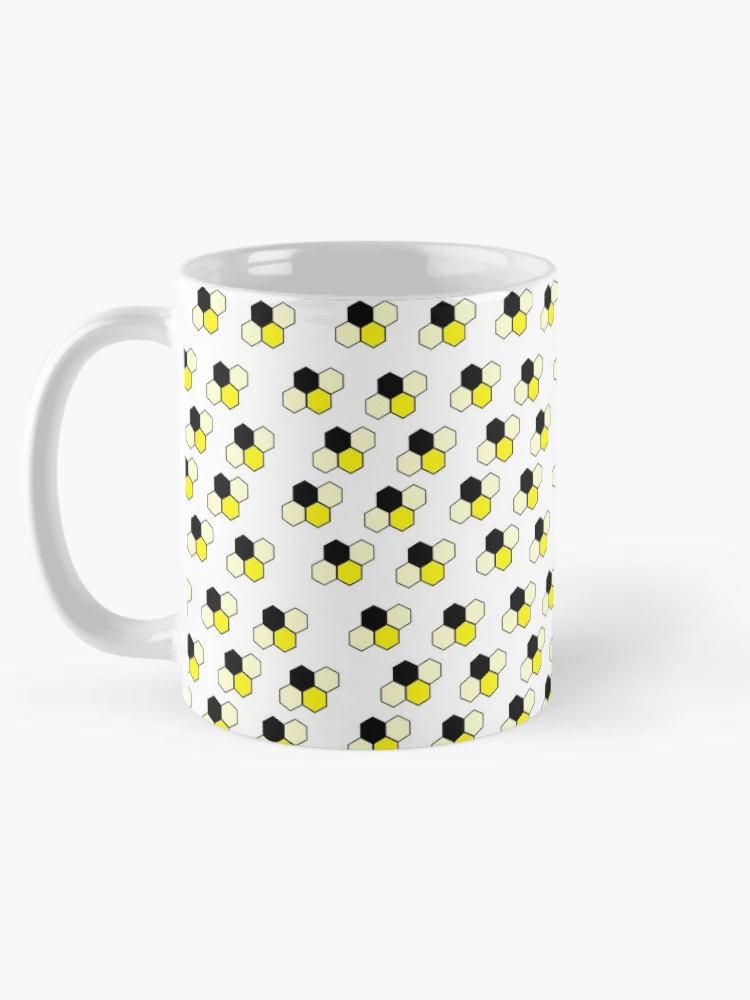 Thumbnail 5 of 6, Coffee Mug, Geometric Bees designed and sold by PyroPython.