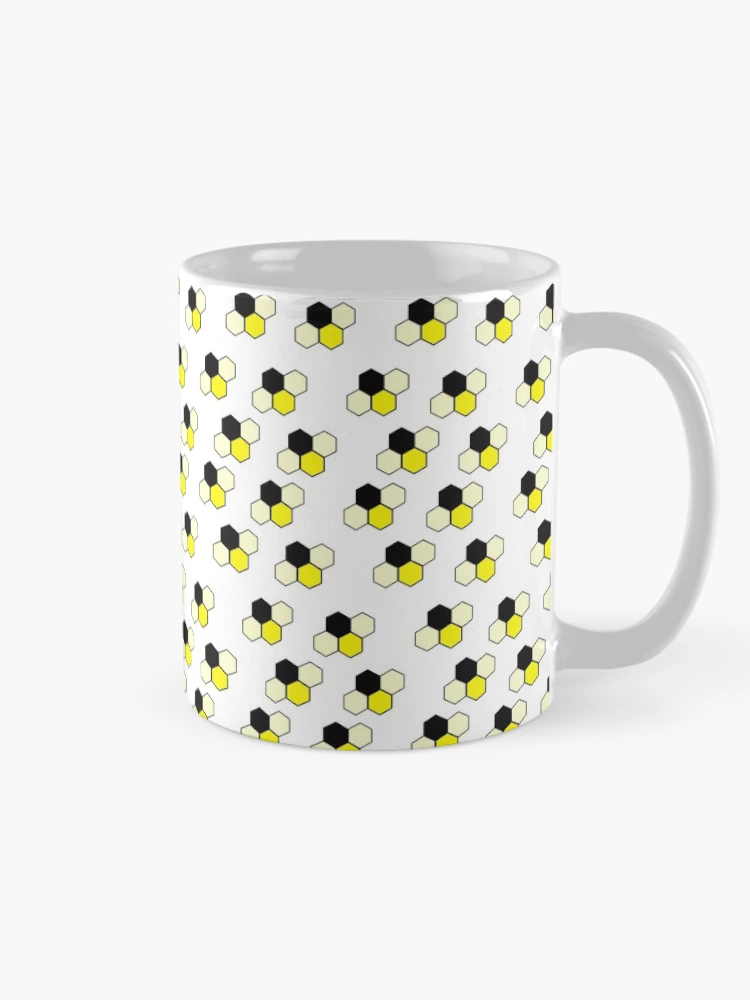 Thumbnail 3 of 6, Coffee Mug, Geometric Bees designed and sold by PyroPython.
