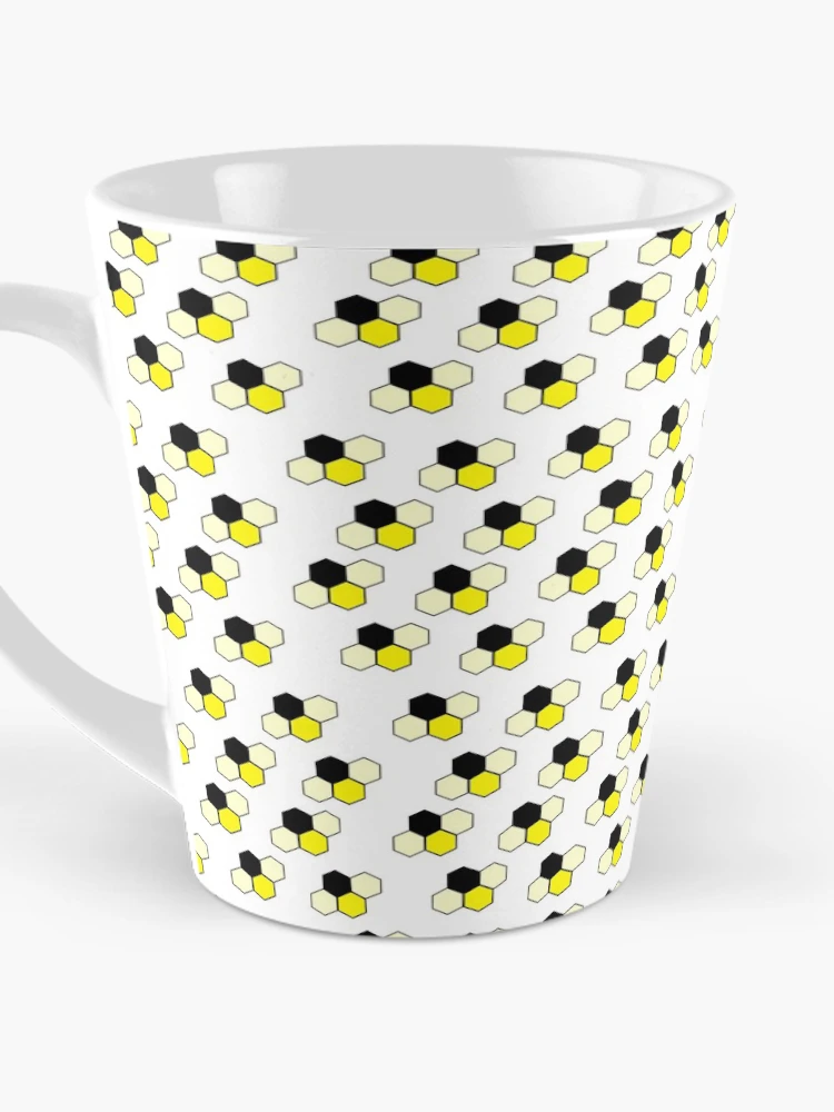 Thumbnail 3 of 4, Coffee Mug, Geometric Bees designed and sold by PyroPython.