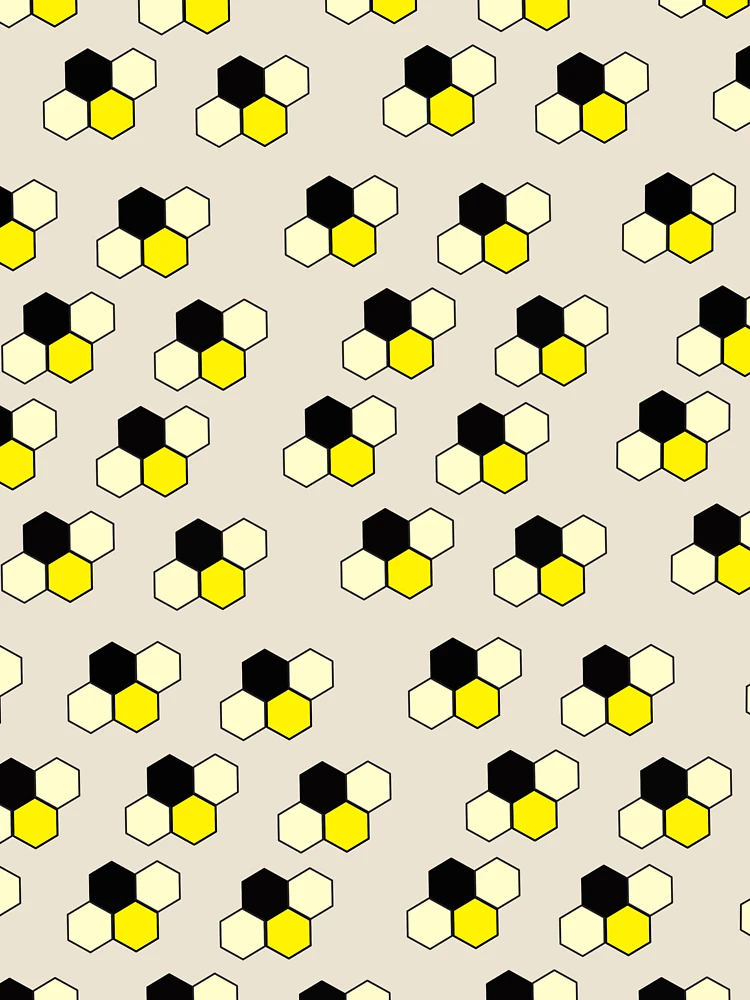 Thumbnail 4 of 4, Relaxed T-Shirt, Geometric Bees designed and sold by PyroPython.