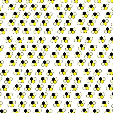 Artwork thumbnail, Geometric Bees by PyroPython