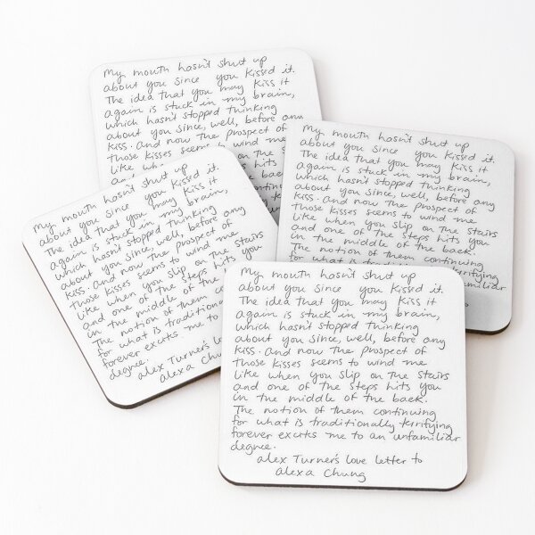 Item preview, La carta de amor de Alex Turner a Alexa Chung designed and sold by audreytallulah.