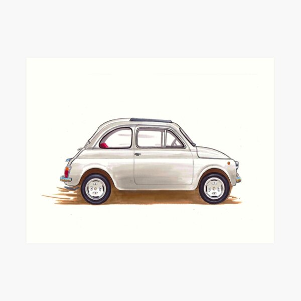 Fiat 500 Art Print