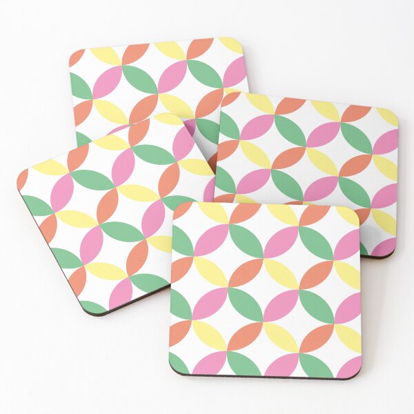 Item preview, Geometric Tile Print - Diamond & Circle - Candy Colours designed and sold by TWPCdesigns.