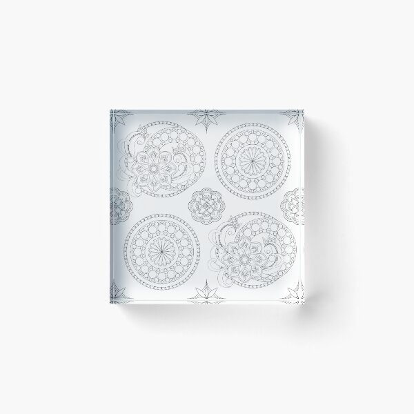 Item preview,  floral ethnic pattern with mandalas designed and sold by AlinNova.
