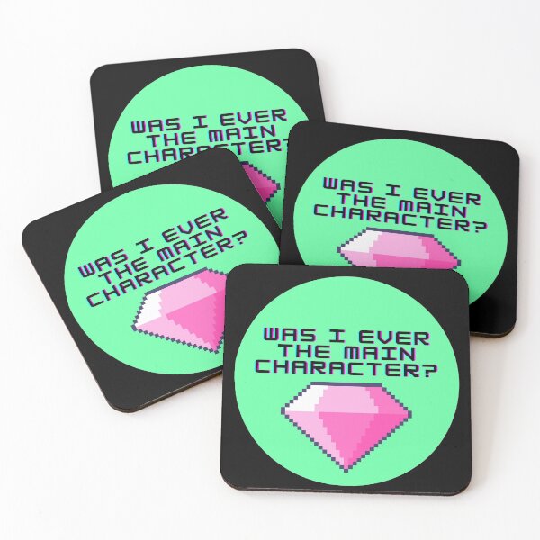 Item preview, Was I ever the Main Character Green Circle designed and sold by wildjellybeans.