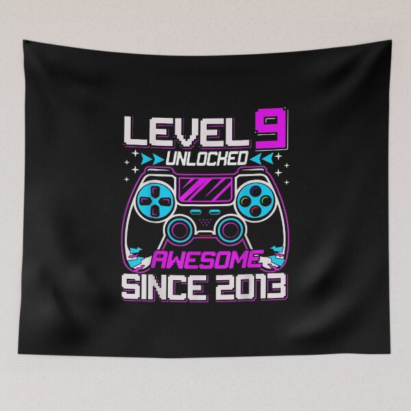 Item preview, Nine 9yr BDay Son Boy Funny Gamer 9th 9 Years Old Birthday designed and sold by Meledinamayaleo.