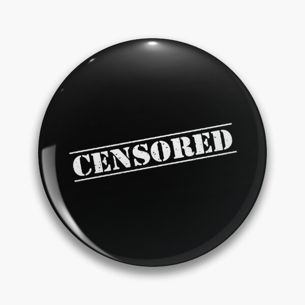 Item preview, Black Censored Political Stamp of Digital Censorship designed and sold by RareLoot19.