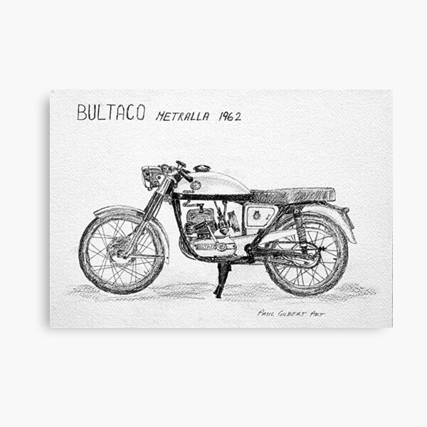 Bultaco Metralla 200cc 1962 Canvas Print