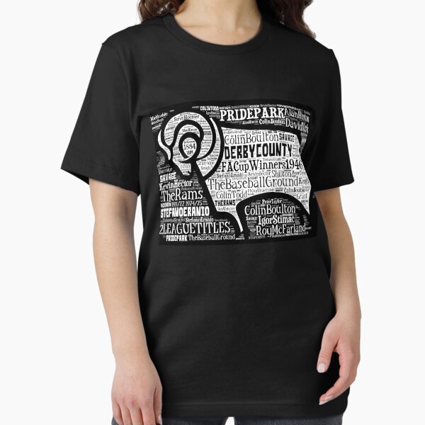 Item preview, Derby County Club Crest Classic T-Shirt.png designed and sold by stevewilsonn.