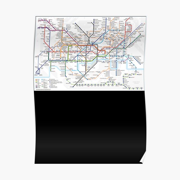 London Underground Map Classic Poster