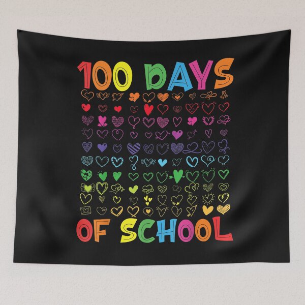 Item preview, 100 Days Of School Teacher kids Student Boy Girl 100 Hearts T-Shirt designed and sold by Besnier-Rahel.