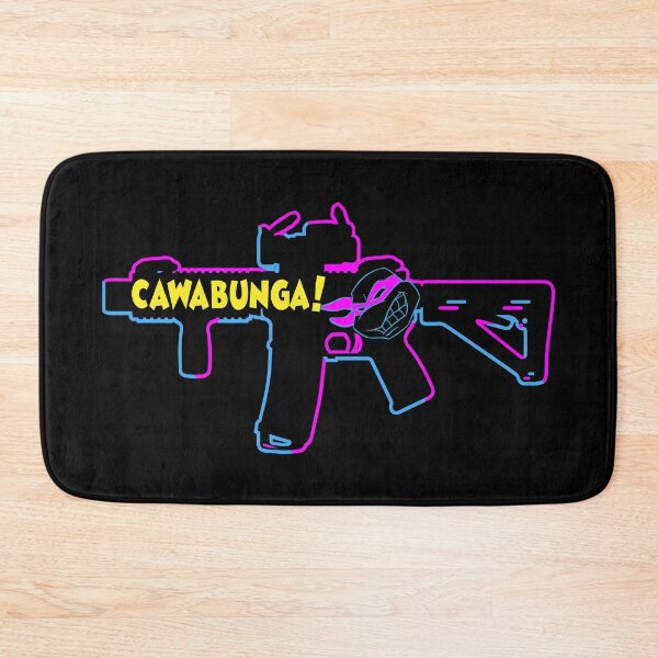 Item preview, 3D Retro 3 Dimensional 80's - Turtle - Cawabunga - 2nd Amendment - M4 AR15 AR 15 AR-15 Rifle - Patriot Protester designed and sold by Warhawk Designs.