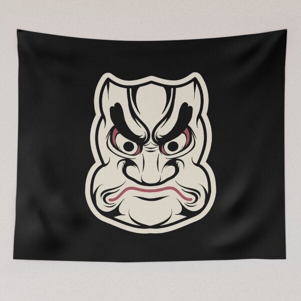 Item preview, Vintage Japanese Mask Japan Designs Vintage Mask Artwork designed and sold by enjoytheshirt.