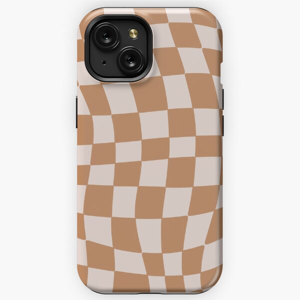 Checker board LV white phone case