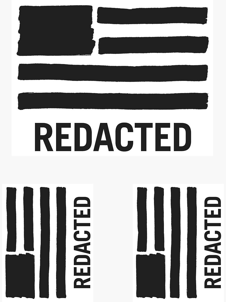 State of Secrecy Med/Sm 3-Sticker Pack (Redacted Version) by michaelyi