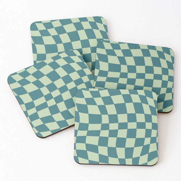 Item preview, Light Green and Blue Checkered  designed and sold by Bookish Lovers.