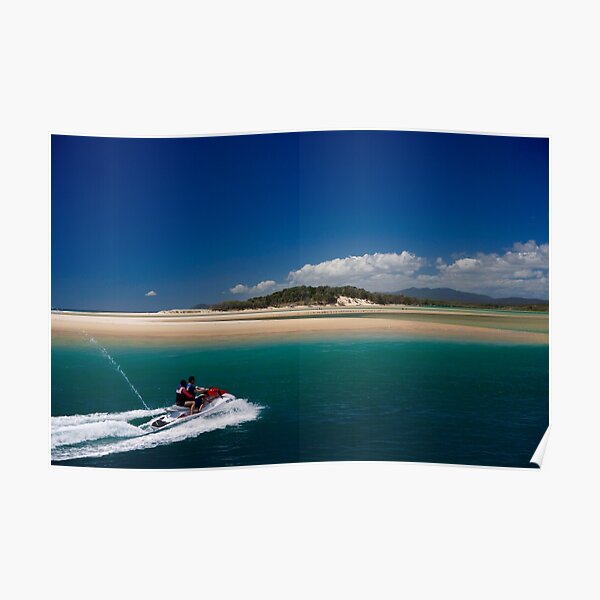 Jet Skiing in Paradise Poster