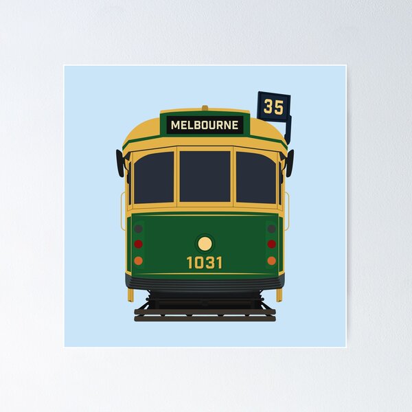Item preview, Melbourne Tram, W-Class Front View  designed and sold by JonesyDave.