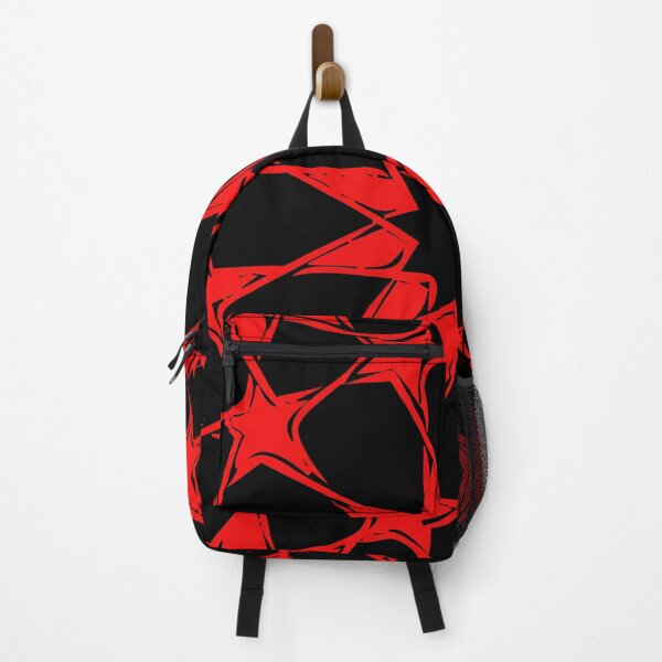 Item preview, geometric pattern black shade with red background designed and sold by Md Rashid Hasan.