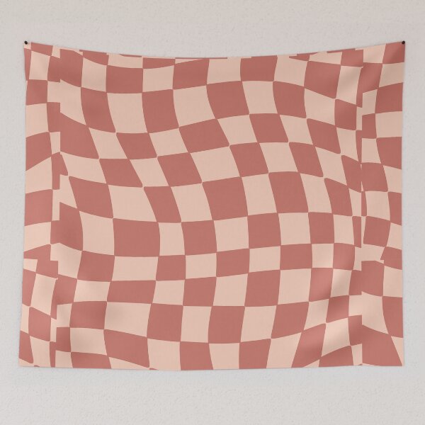 Item preview, Coral Coloured Checkered  designed and sold by Bookish Lovers.