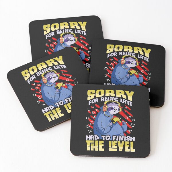 Item preview, Sorry For Being Late Had To Finish The Level Funny Sloth Gamer designed and sold by andrewbrian.
