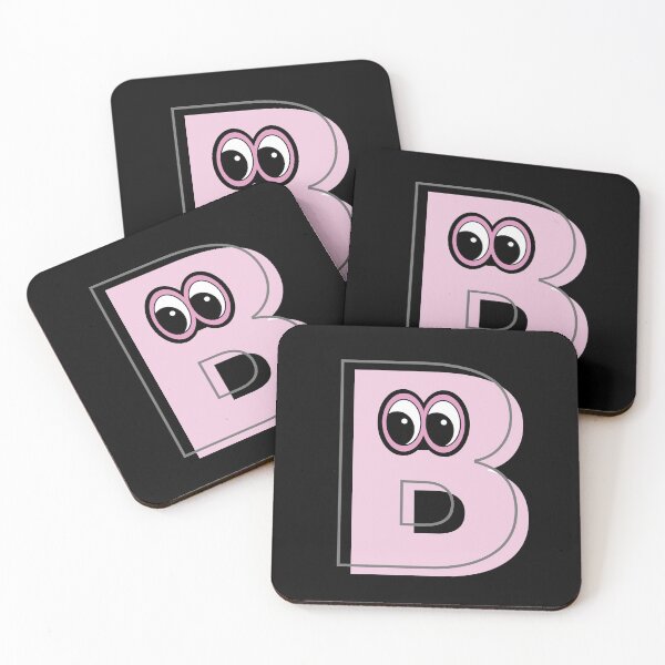 Item preview, Pink letter B with eyes designed and sold by Coffee Lifestyle.