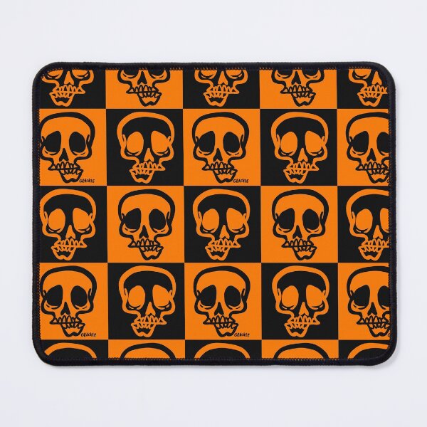 Item preview, Halloween Skull Checkers designed and sold by JanGrackle.