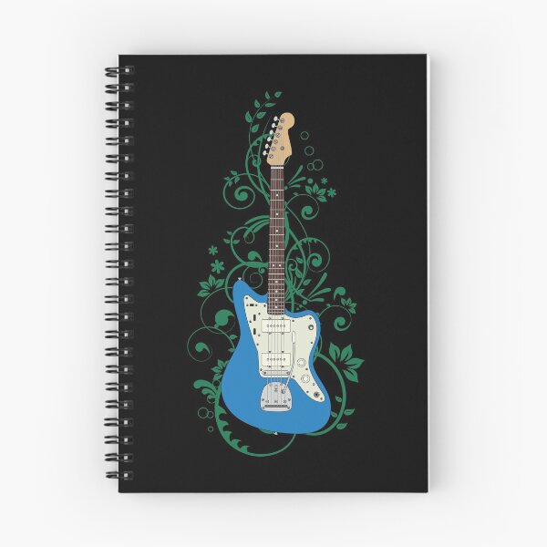 Item preview, Blue Offset Style Electric Guitar Flowering Vines designed and sold by nightsworthy.