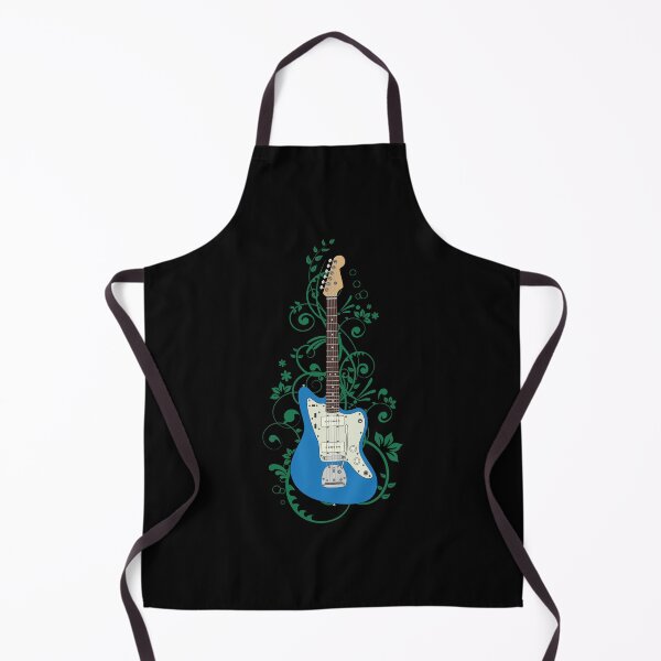 Item preview, Blue Offset Style Electric Guitar Flowering Vines designed and sold by nightsworthy.