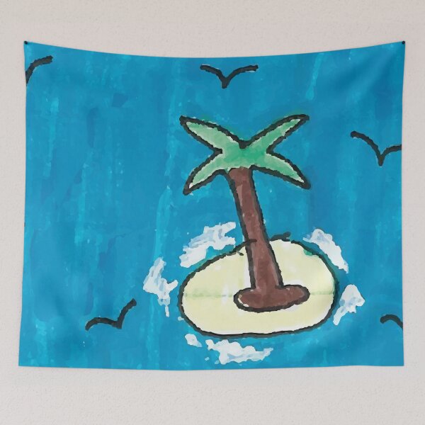 Item preview, Palm tree, island, ocean designed and sold by Pavnud.