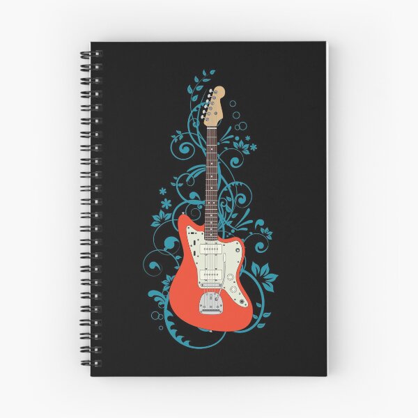 Item preview, Red Offset Style Electric Guitar Flowering Vines designed and sold by nightsworthy.