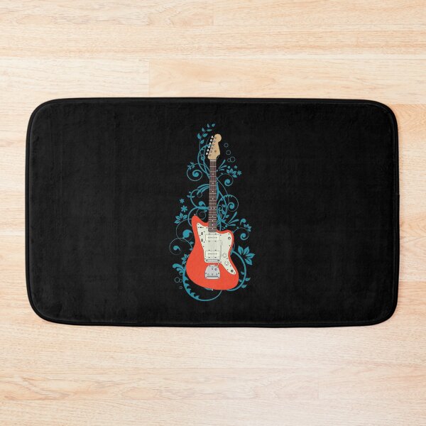 Item preview, Red Offset Style Electric Guitar Flowering Vines designed and sold by nightsworthy.