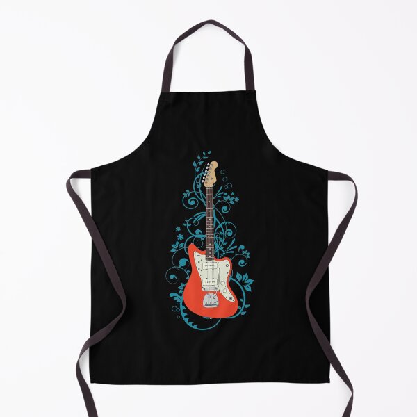 Item preview, Red Offset Style Electric Guitar Flowering Vines designed and sold by nightsworthy.