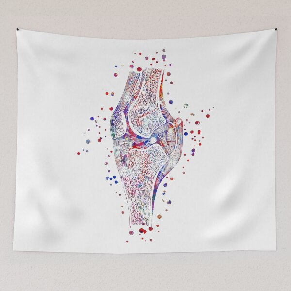 Item preview, Knee Bone Print flowers Human Anatomy Knee Poster designed and sold by Roadbubble.