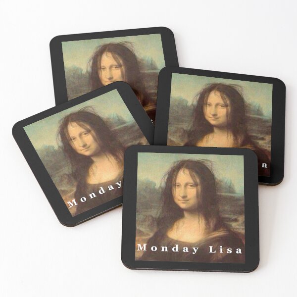 Item preview, La Gioconda Mona Lisa Funny Monday Art T-Shirt designed and sold by LebKali.