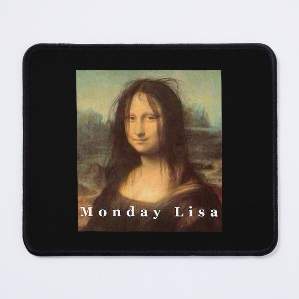 Item preview, La Gioconda Mona Lisa Funny Monday Art T-Shirt designed and sold by LebKali.