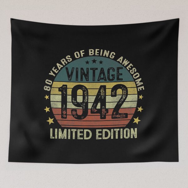Item preview, Vintage 1942 Limited Edition 80th Birthday 80 Year Old Gifts T-Shirt designed and sold by LebKali.