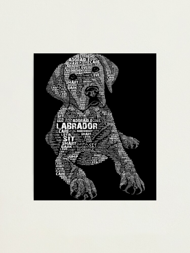 Yellow Chocolate Black Labrador Retriever - Caligram T Shirt Yellow Chocolate Black Labrador Retriever - Caligram T Shirt