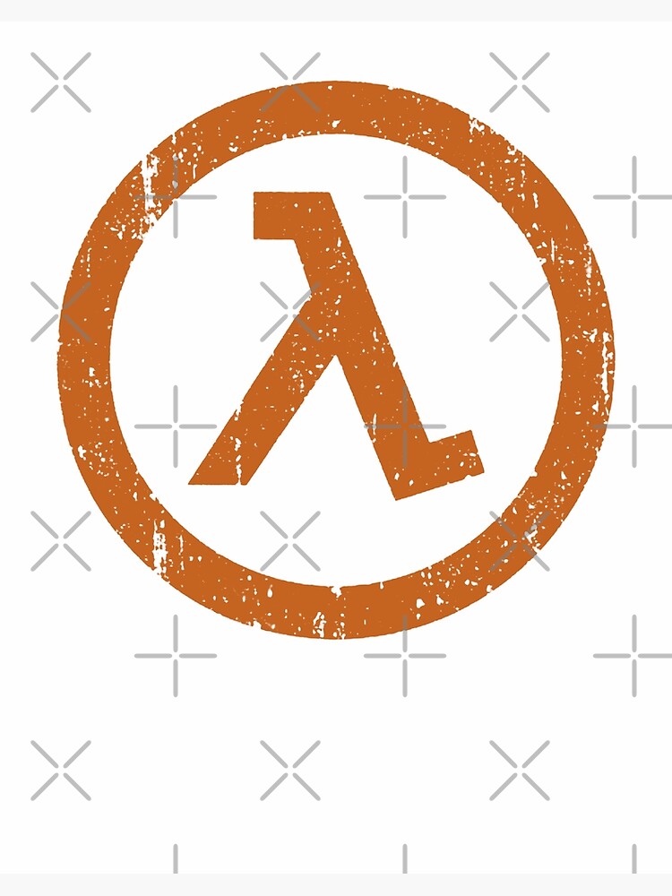 Half Life Lambda Symbol W Poster By Joilinet Redbubble 3163