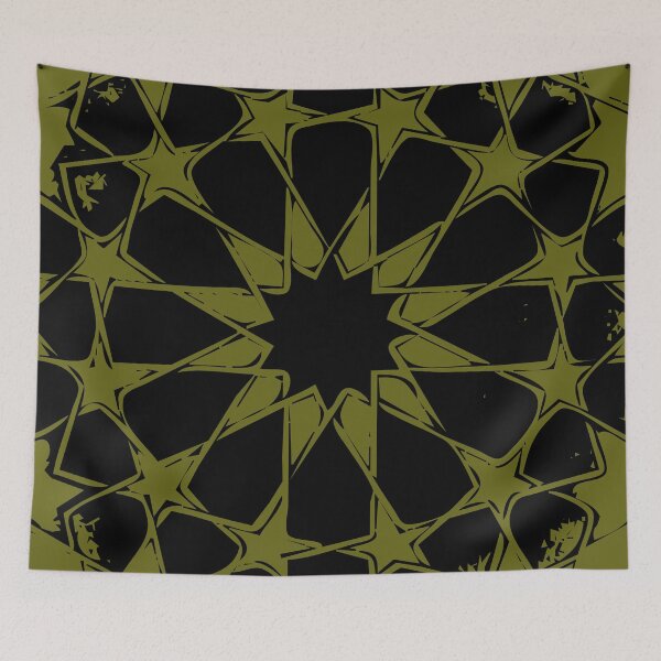Item preview, geometric pattern black shade with dark background designed and sold by Md Rashid  Hasan.